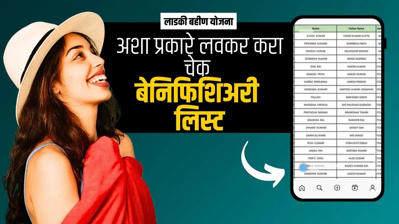 ladki bahin yojana beneficiary list check